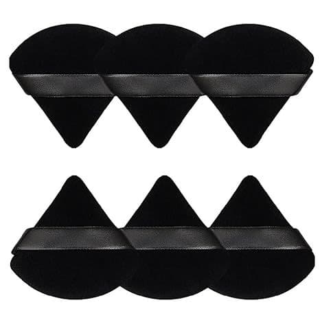 New triangle flocking double-sided makeup brush air cushion beauty tool loose powder makeup super soft crystal puff