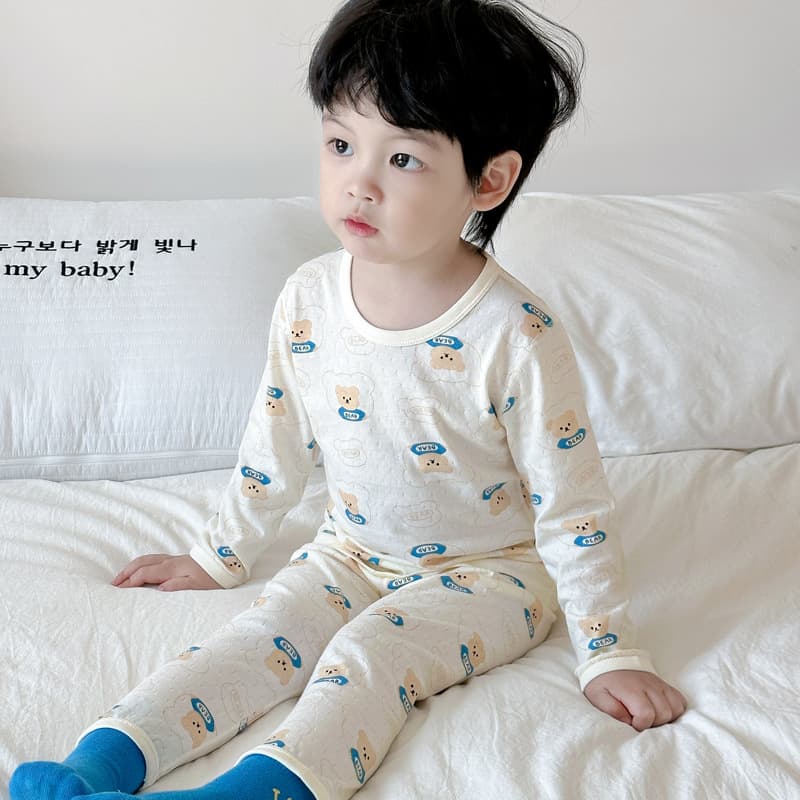 Spring Autumn Children's Homewear Set Pure Cotton Thin Breathable Long Sleeve Underwear Seamless Baby Pajamas for Boys and Girls