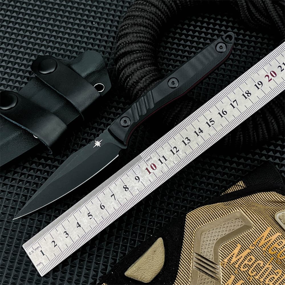 New Shadow Dagger Mini Straight Knife, Portable for Camping, High Hardness, Outdoor Adventure, Hiking, Gift, Collectible
