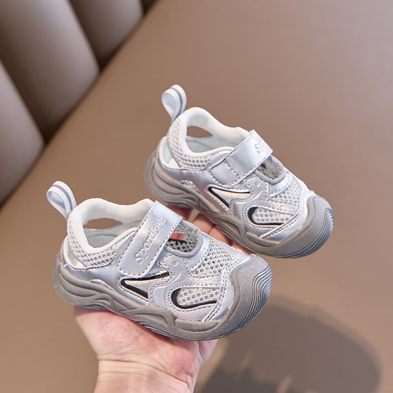 Baby Sandals Toe Protection Anti-Kick 2026 Summer Infant Walking Shoes Boys Toddler Breathable Mesh Shoes Girls Casual Shoes
