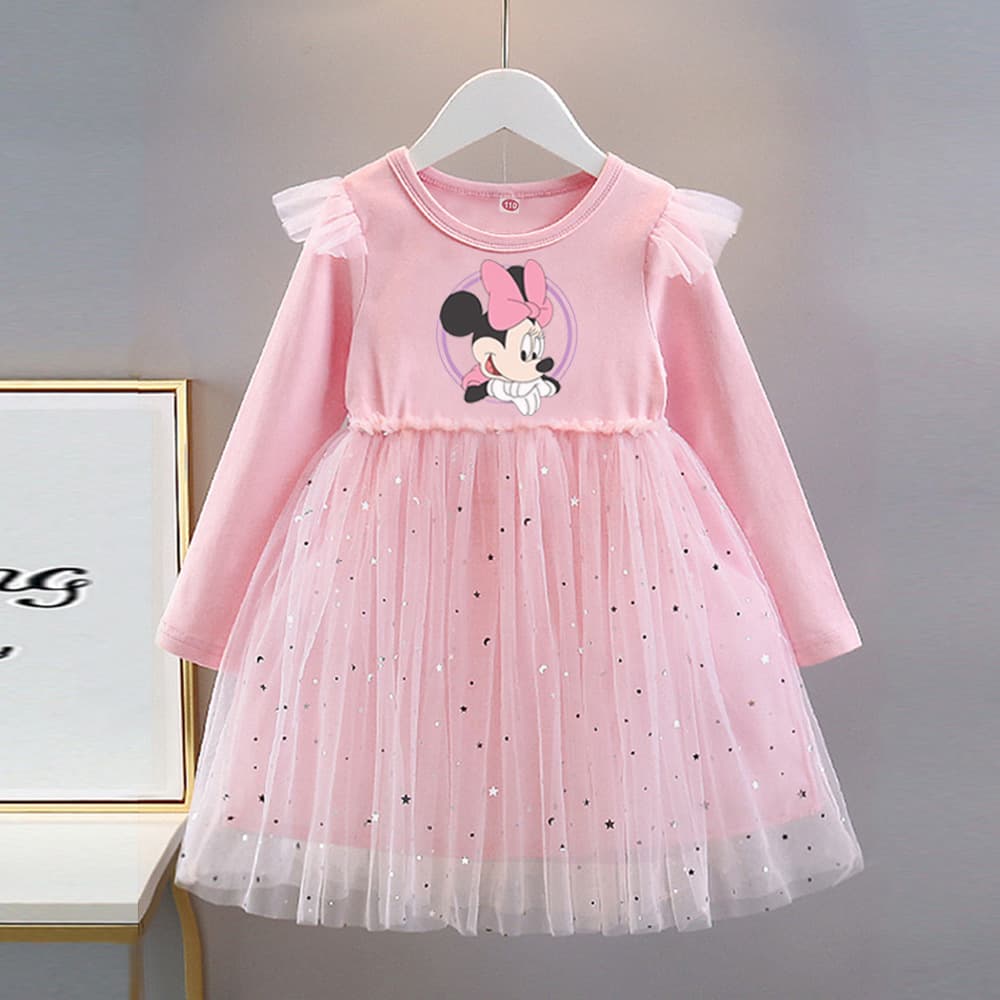 Cross-border children's clothing, girls' dresses, spring and autumn children's tutu skirts, princess skirts, gauze skirts, Minnie Mouse skirts, fashionable