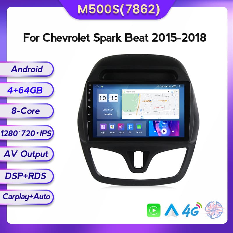 Android Large Screen Car Navigation Display for Chevrolet Spark Beat 2015-2018