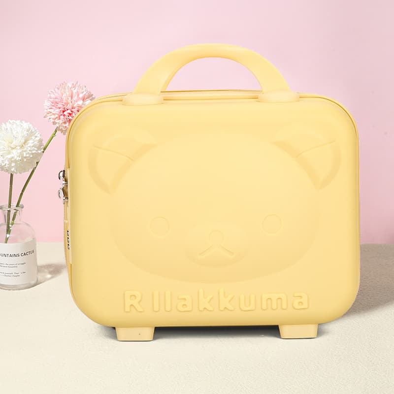 14-inch Portable Makeup Case Bag, Lightweight Small Handbag, Cute Cosmetic Suitcase, Mini Storage Travel Case