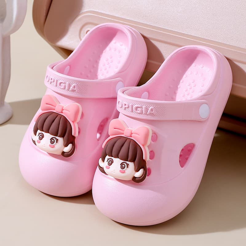 2025 Best-selling Children's EVA Clog Sandals for Girls, Summer Bathroom Non-slip Indoor and Outdoor Slippers