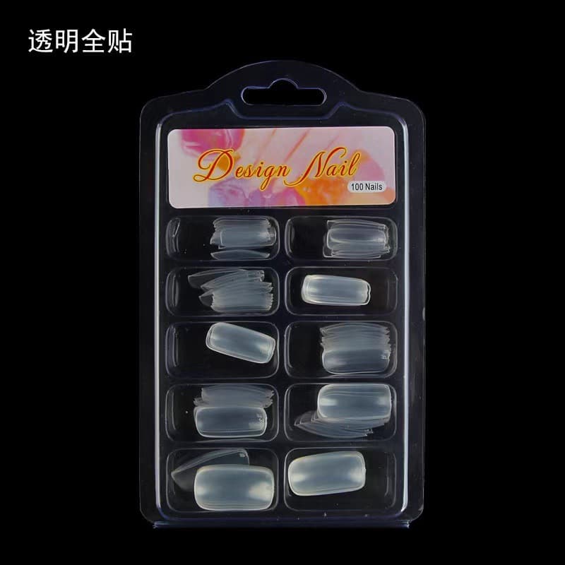 Factory Nail Wholesale 100-Piece Blister Box French Natural Tips False Nails Half-Cover Nail Tips Full-Cover Nail Tips