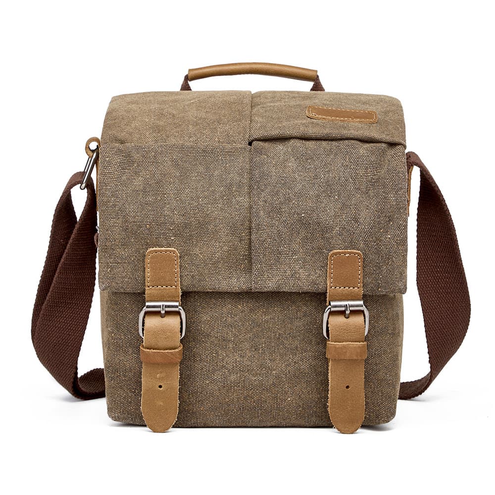 Casual shoulder crossbody photography bag retro canvas SLR camera bag micro single bag digital camera bag photography bag