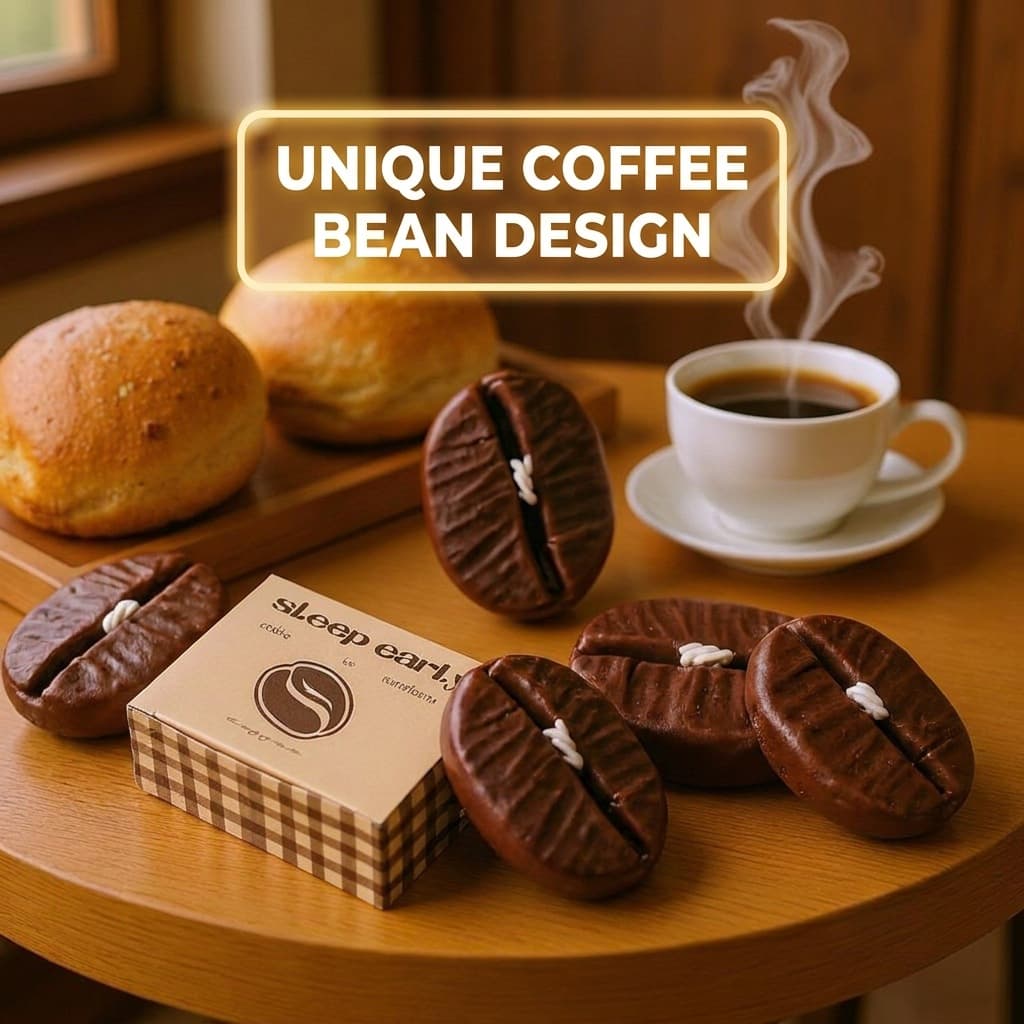 Coffee Bean-Shaped Scented Candles, Coffee-Scented Ornaments, Creative Food Fragrances, Handmade DIY Materials, Ins-Style