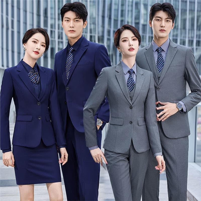 Black business suit jacket, new style, unisex business uniform, workwear.