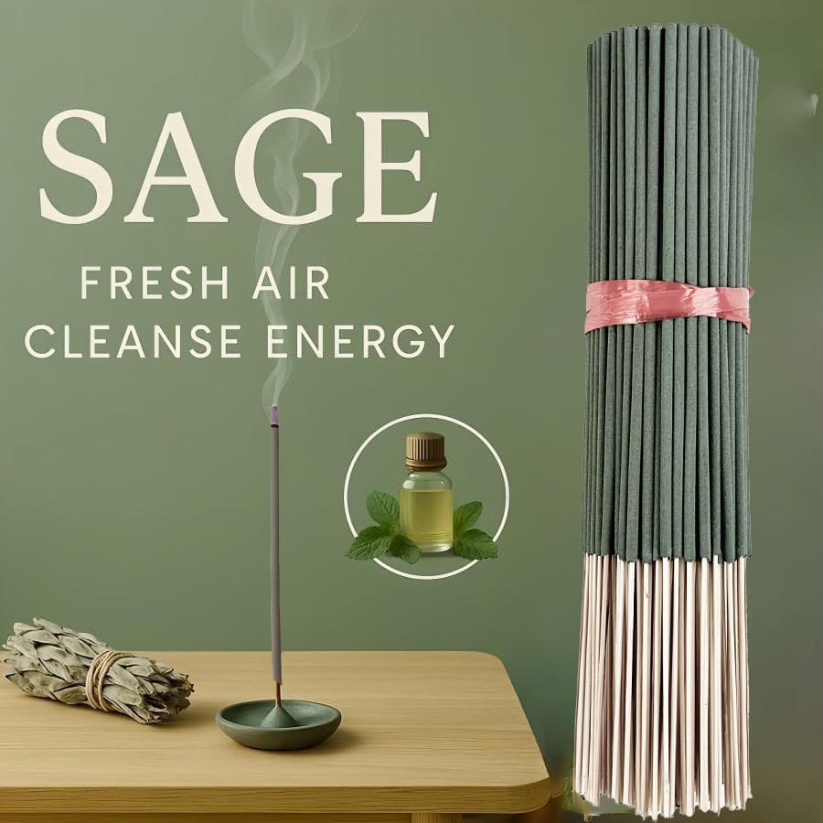 22cm White Sage Bamboo Stick Aromatherapy, Cross-Border Bestseller for Temu/Shein, OEM Labeling and Drop Shipping