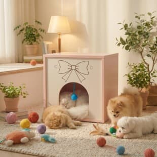 Wooden Pet House New Style Cat House Dog House COLORFUL Cat Dog Hut