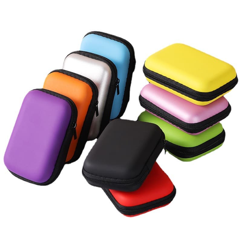 Multi-color EVA earphone/charger/cable storage bags, compact Bluetooth earphone digital packaging
