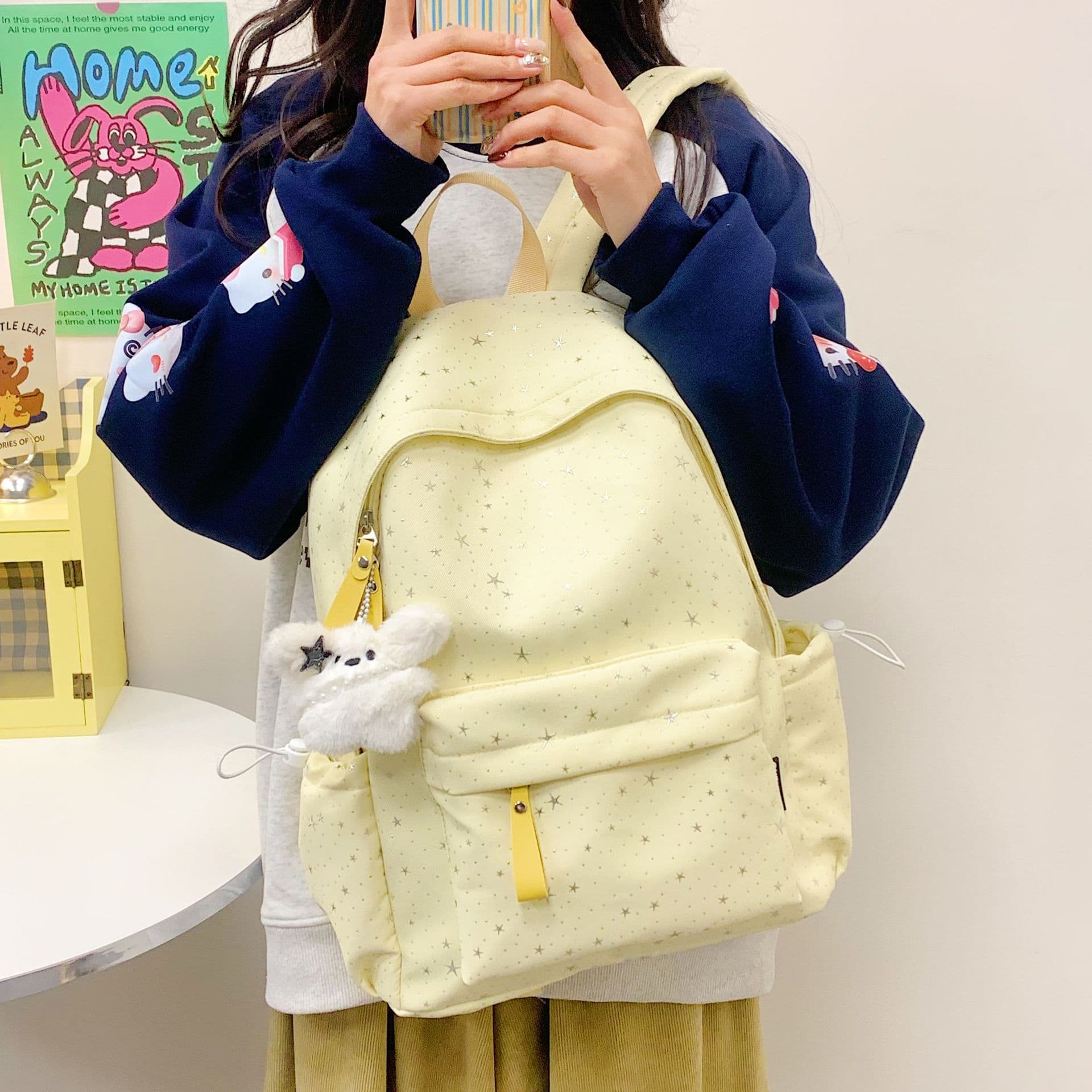 Schoolbags for junior high school girls and high school students large capacity 2026 new backpack female students high-looking style shoulder bag backpack