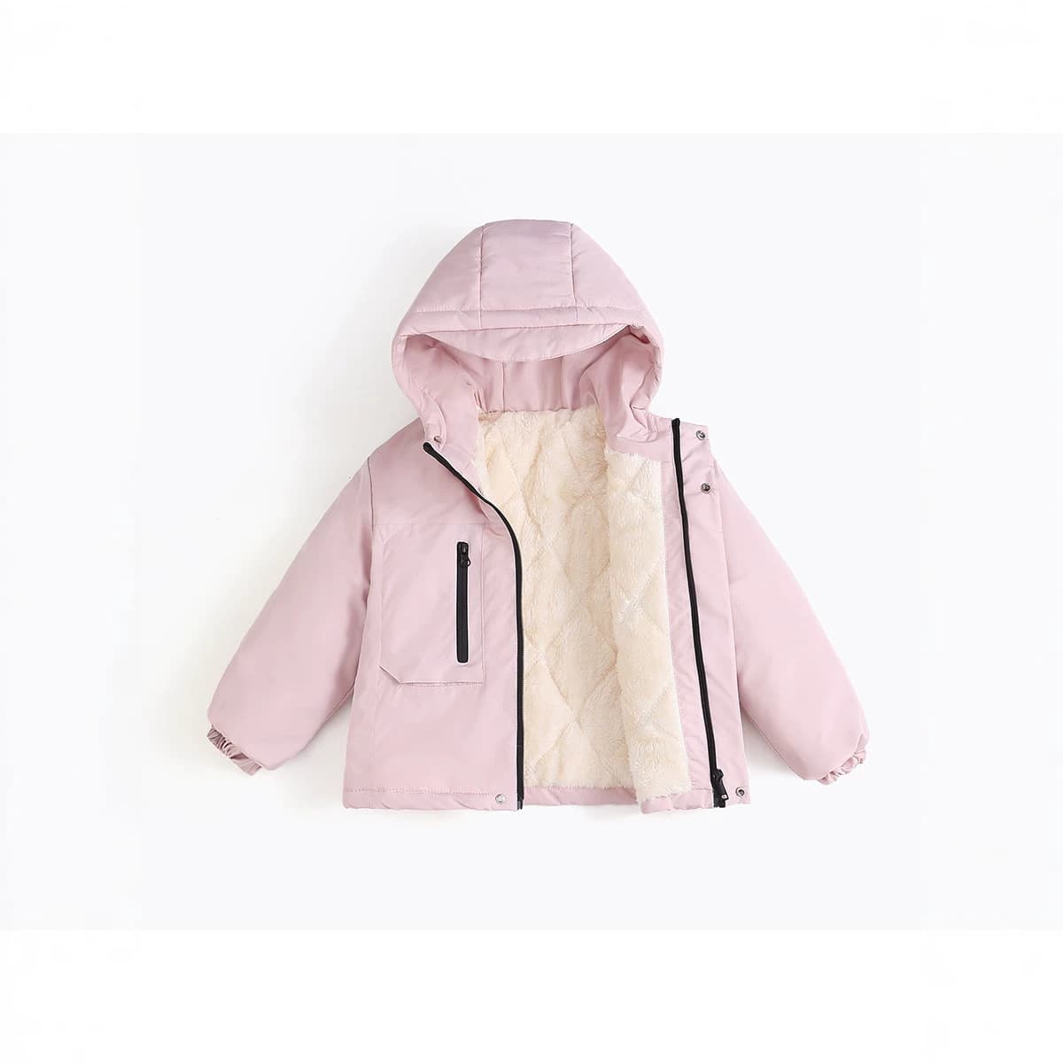 New children's fleece jackets for boys and girls, winter outdoor jackets, cotton jackets, warm jackets, cross-border children's clothing