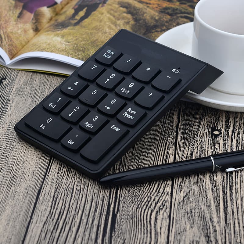 Direct Sale K1 Chocolate Multimedia Wired Keyboard Numeric Keypad for Finance, Banking, Securities, Laptop and Office Use