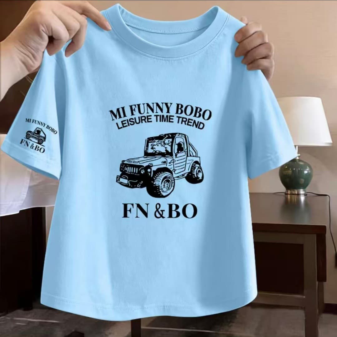 Cotton Short Sleeve T-Shirt for Boys and Girls, Loose Fit, Versatile, Summer Style for Older Kids, Cotton Half Sleeve Top Tee