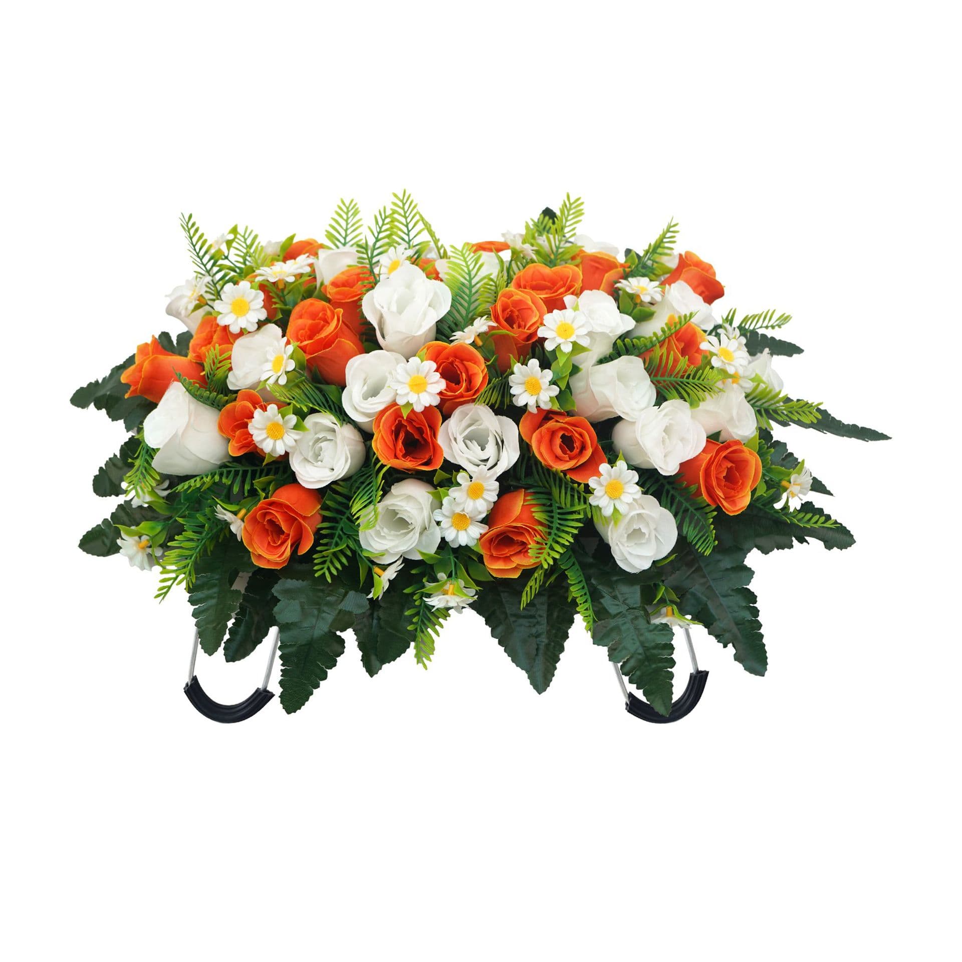 Amazon's best-selling cemetery saddle flowers, cemetery dragon boats, tombstone saddle flowers, cemetery tombstone decorative flowers
