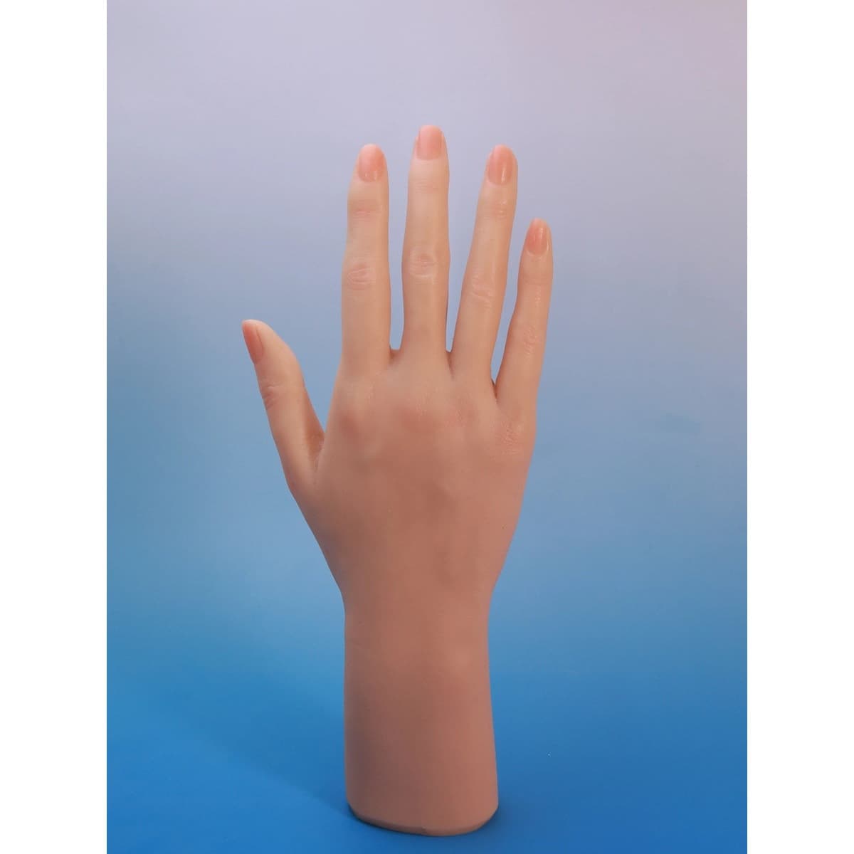 Platinum silicone female hand model for wearing watches, bracelets, and rings, live streaming display hand prop