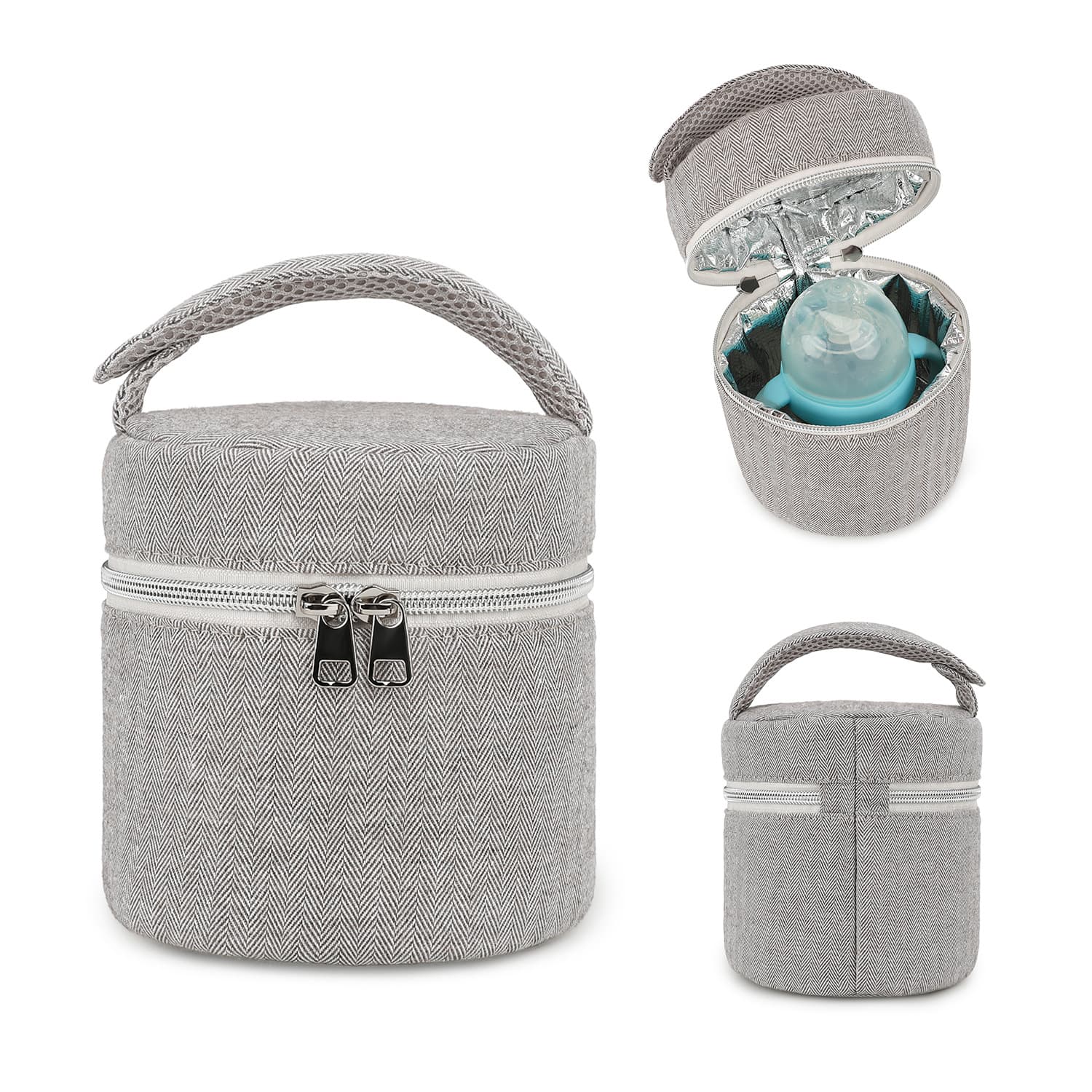Portable Handheld Baby Bottle Insulated Bag, Thickened Thermal Aluminum Foil Lining, Includes Ice Packs for Cold Storage and Freshness, In Stock