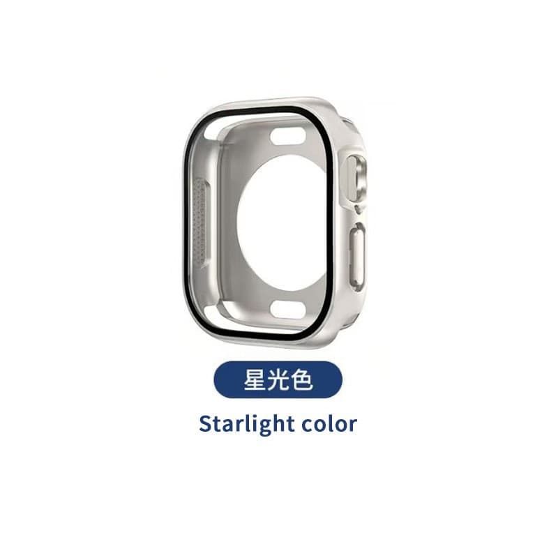 Compatible with Apple Watch S11/10 Dust Mesh Full Back Cover PC Full Wrap Watch Case S9 S8/7 Protective Case