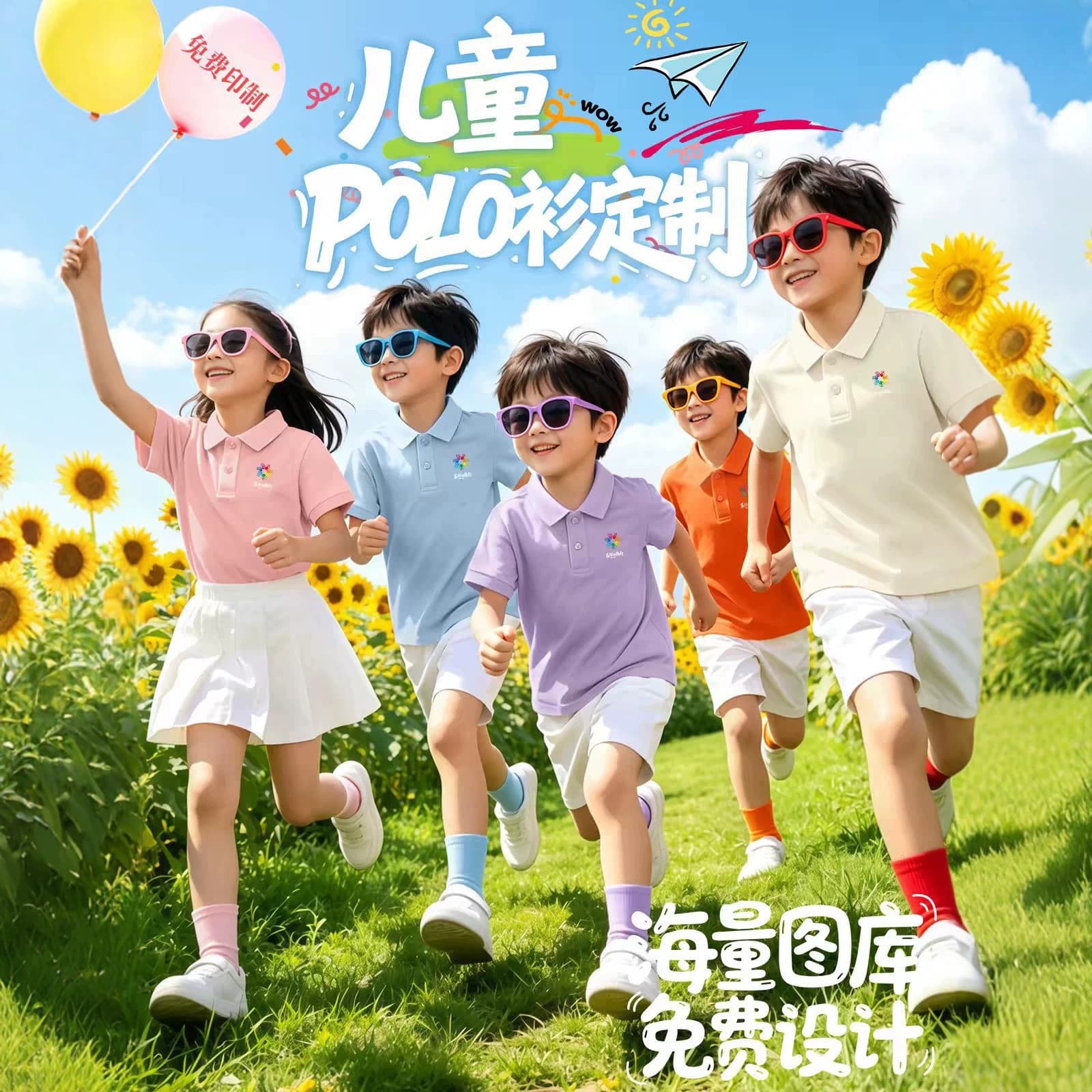 Family Matching Polo Shirts Kids T-Shirts Custom Short Sleeve Embroidery Logo Summer Camp Study Tour Party Culture Shirts