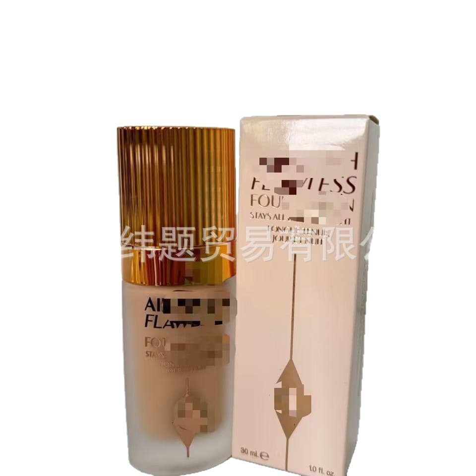 Cross-Border New C 4-Color Glass Bottle Foundation Setting Concealer BB T Cream Moisturizing Setting Spray Primer