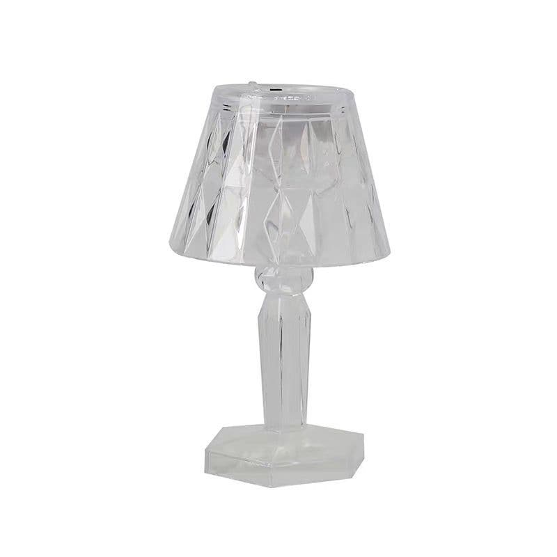 Ins Style Small Table Lamp LED Glowing Ambient Light Bedroom Bedside Decorative Warm Light Projection Lamp Night Light Dimmable