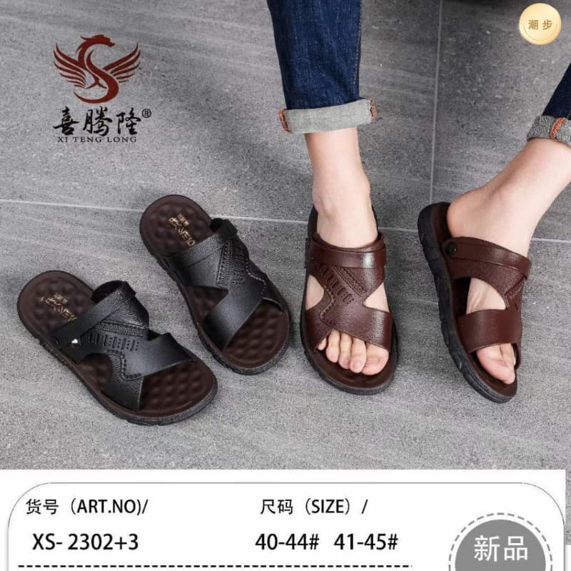 Men's Sandals New Korean Style Casual Men's Two-Purpose Sandals Chinese and Foreign Wear Beach Sandals Shoes Wuchuan Slippers Wholesale