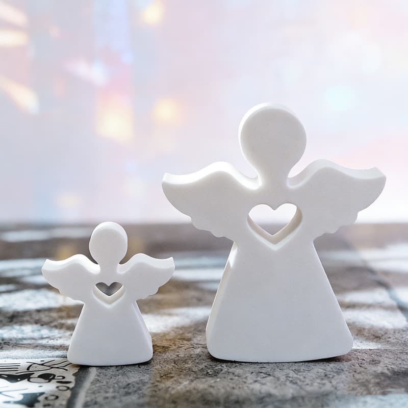 DIY Little Angel Scented Candle Ornament Mold, Aromatherapy Plaster Candle Love Angel Silicone Mold, In Stock