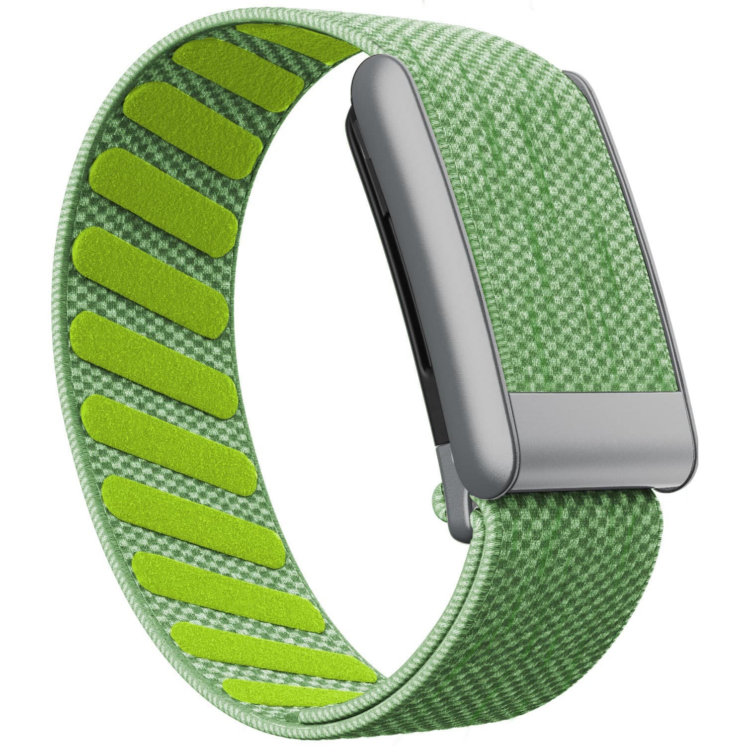 Compatible with Whoop 5.0 PEAK Band Elastic Nylon Strap MG with Matte Silver Metal Frame