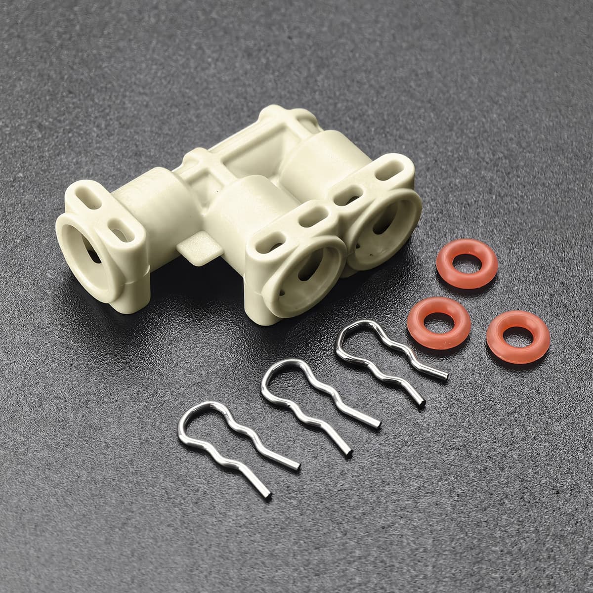 F-Type Coffee Machine Line Connector with Silicone Ring and Retaining Clip, Compatible with Jura Coffee Machines