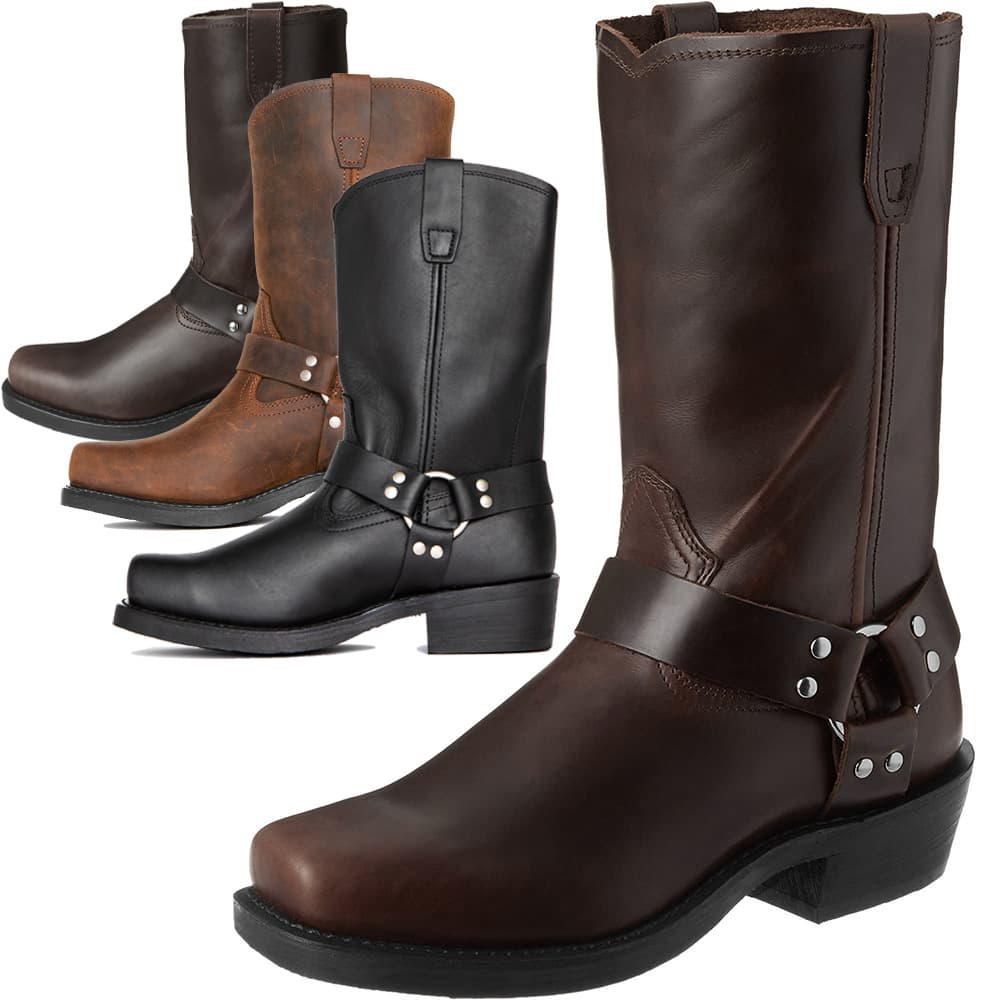 Aofu Shoes 1031 Wooden Heel Cowboy Boots Men's Boots OPP Zipper Bag Packaging No Shoe Box