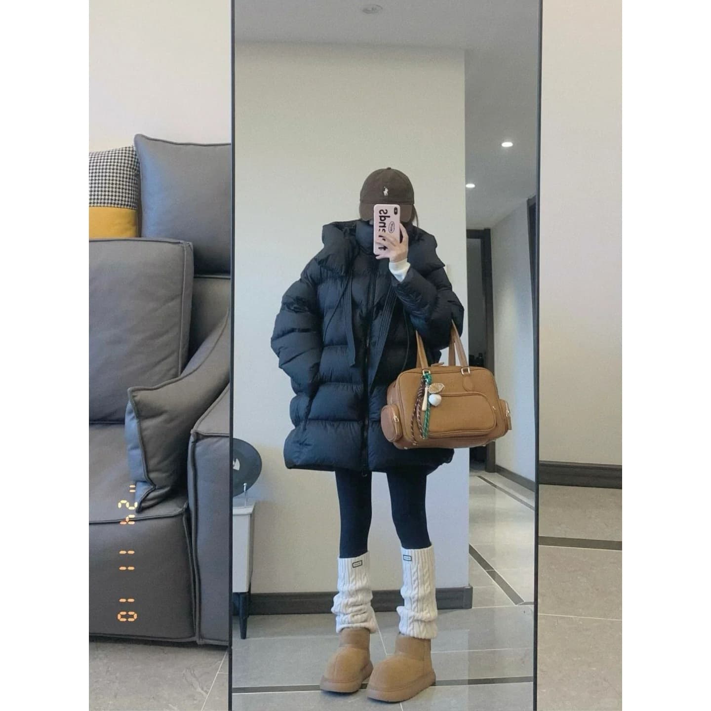 Plus Size - European Style Mid-Length Down Cotton Coat for Women, Loose Fit, Thickened, Stylish Cotton-padded Jacket for Winter