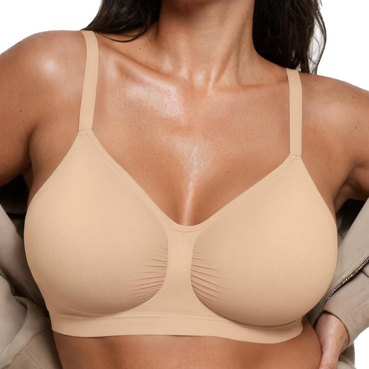 OEAK Women's Bra Unpadded Comfort Wire-Free Bra Seamless Wire-Free Bra Wire-Free Bra