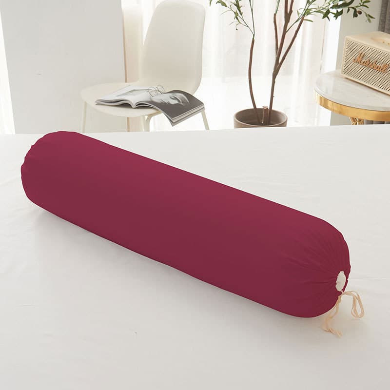 Solid Color Long Pillowcase Long Pillowcase Round Pillowcase Single Solid Color Cylindrical Pillowcase Cross-border Dropshipping