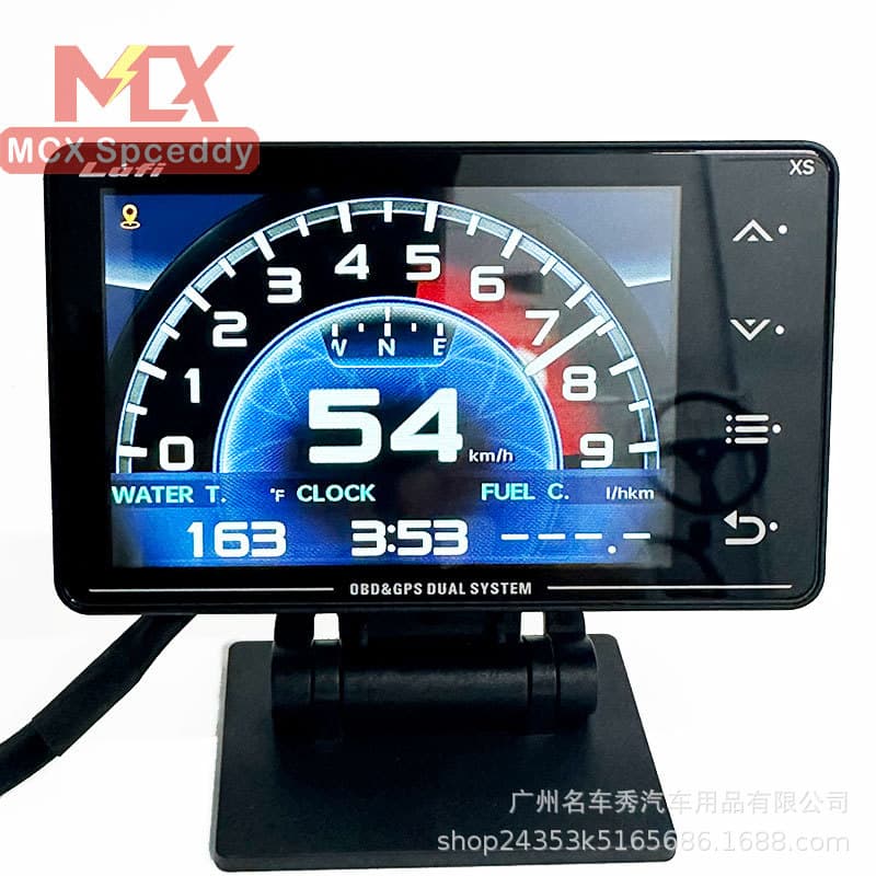 LUFI 3rd Gen XS Car Modification Multi-function OBD Gauge Turbo Pressure Oil Temperature Exhaust Temperature Air-Fuel Ratio RPM