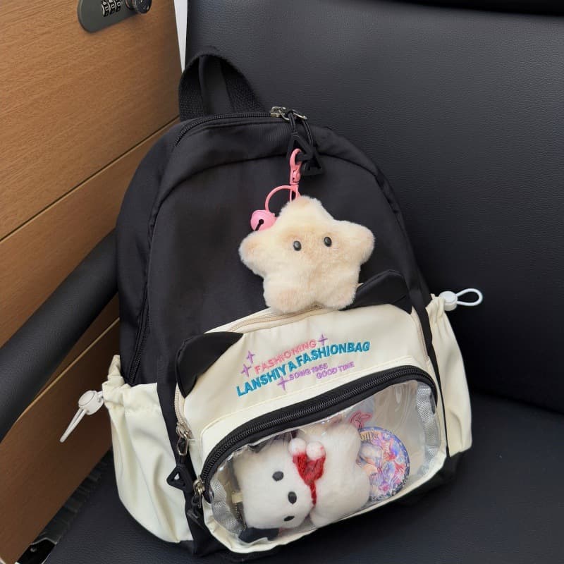 Cross-border transparent itabag backpack, cute student backpack for junior and senior high school students, itabag style, large capacity schoolbag for women