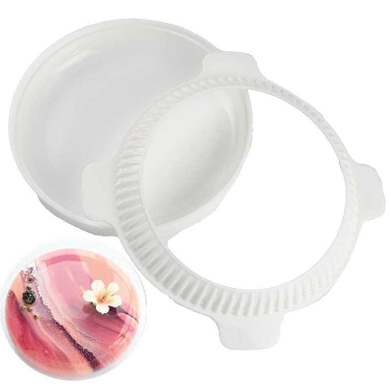 Round mirror-glazed French dessert mousse mold, silicone cake mold, baked Italian starry sky cake mold
