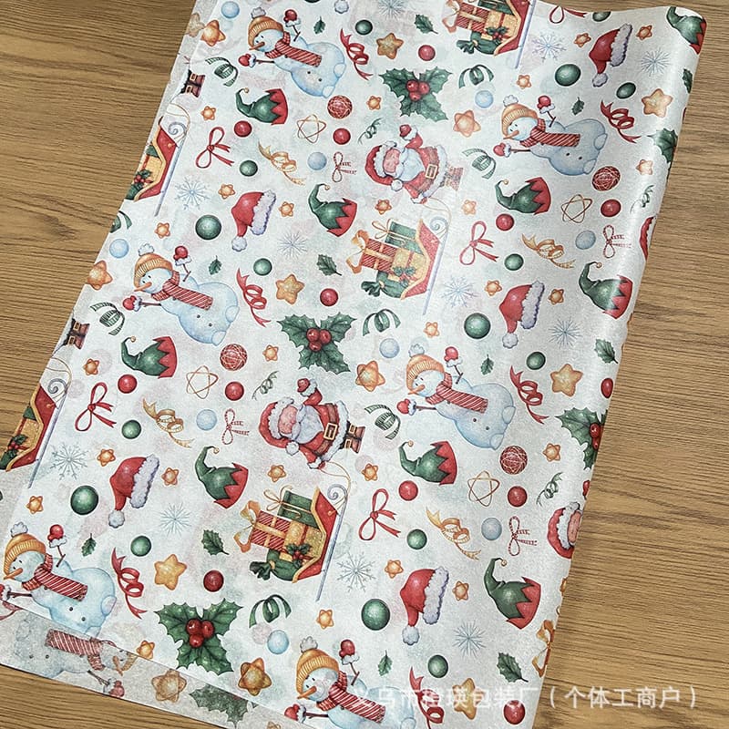 2025 New Christmas Wrapping Paper, New Year Gift Liner Paper, Santa Claus Sydney Paper, Decorative Paper