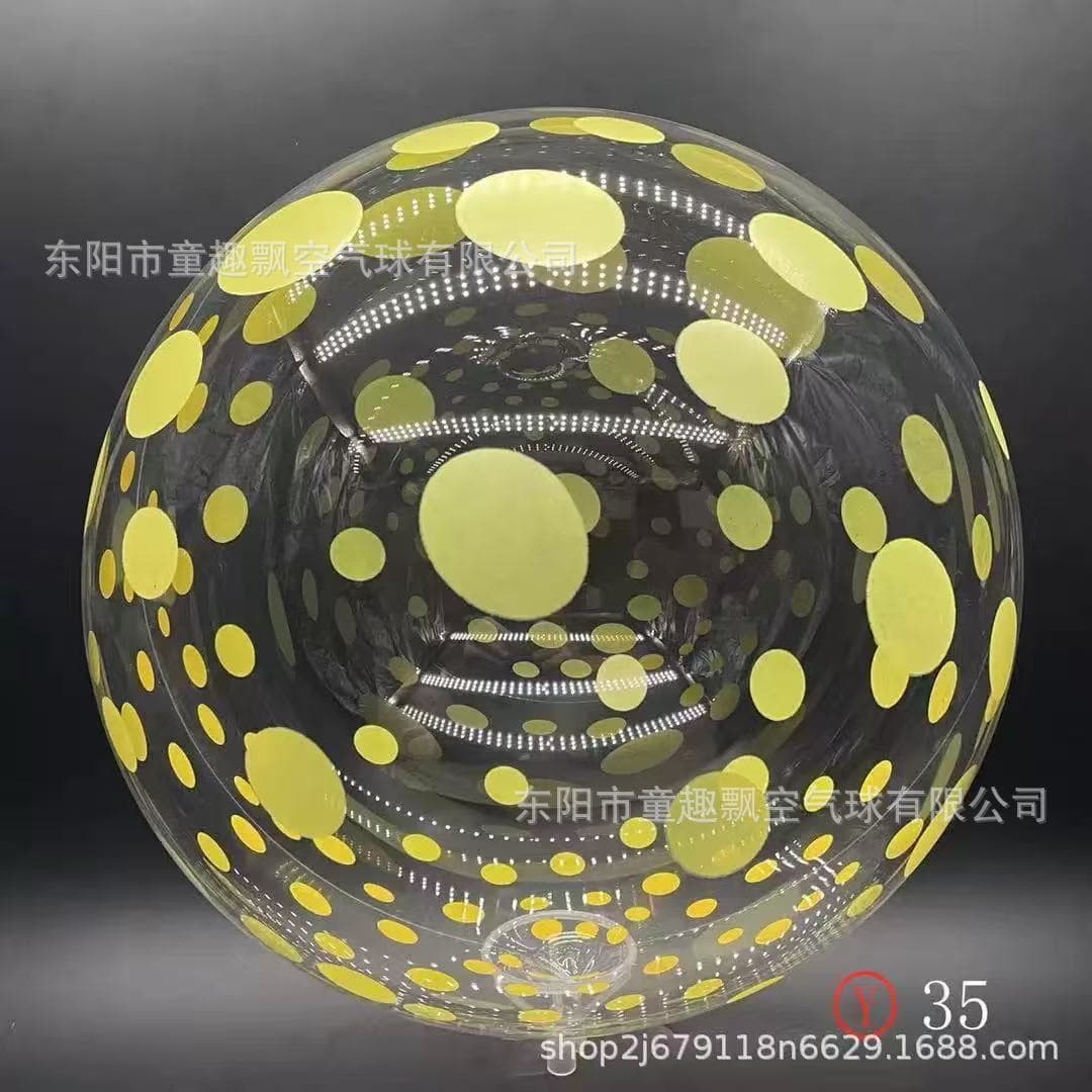 20-inch printed transparent wave ball wedding engagement decoration balloon Valentine's Day romantic couple arrangement balloon