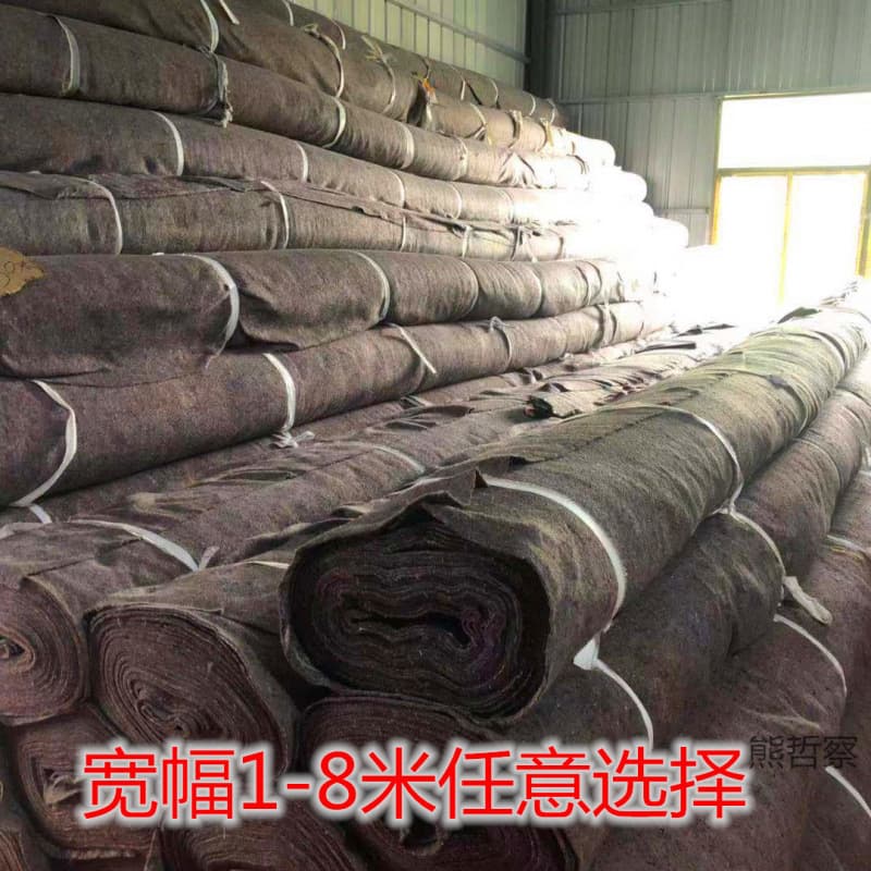 Geotextile greenhouse insulation quilt waterproof felt, highway cement pavement maintenance blanket, moisture retention packaging furniture blanket