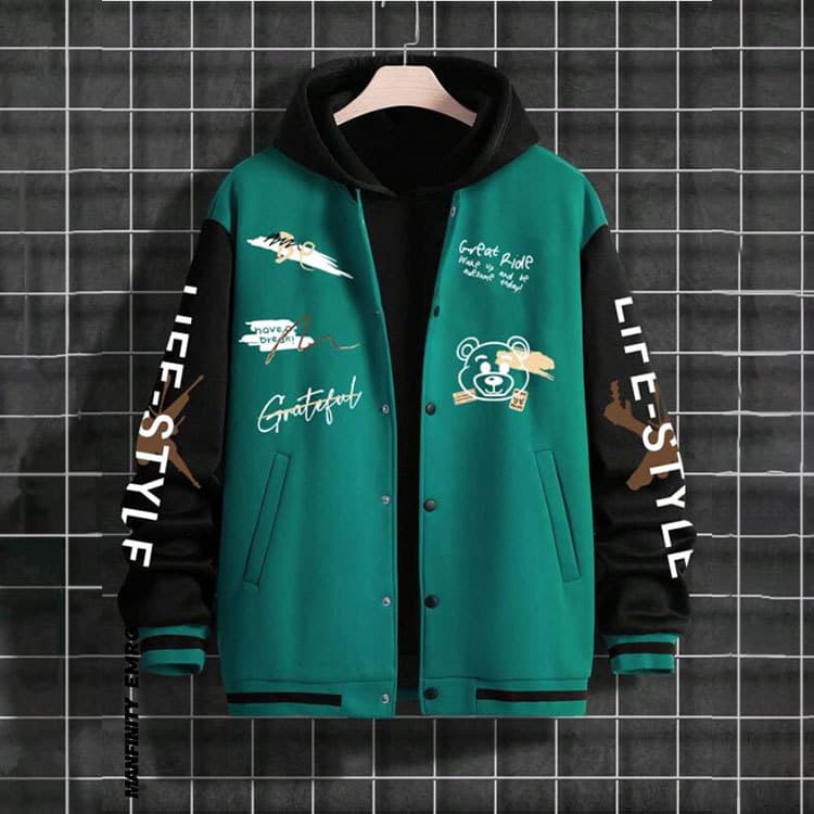 Men's Baseball Jacket Spring/Autumn Streetwear American High Street Rogue Style Youth Loose Casual Jacket