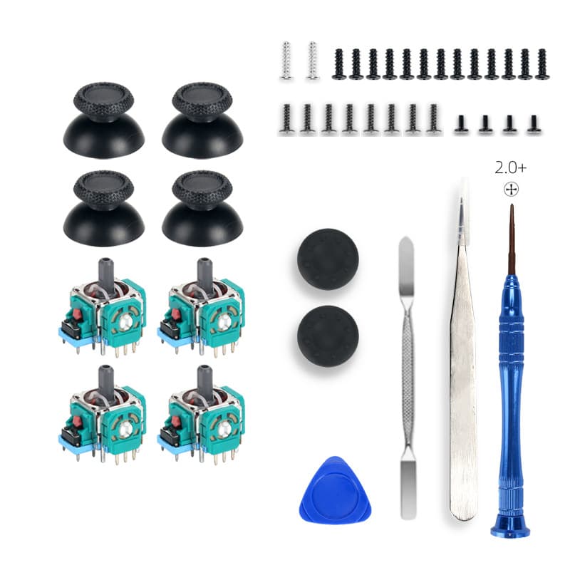 Suitable for PS5 controller rocker repair kit with tool screwdriver 2.3kΩ potentiometer mushroom head
