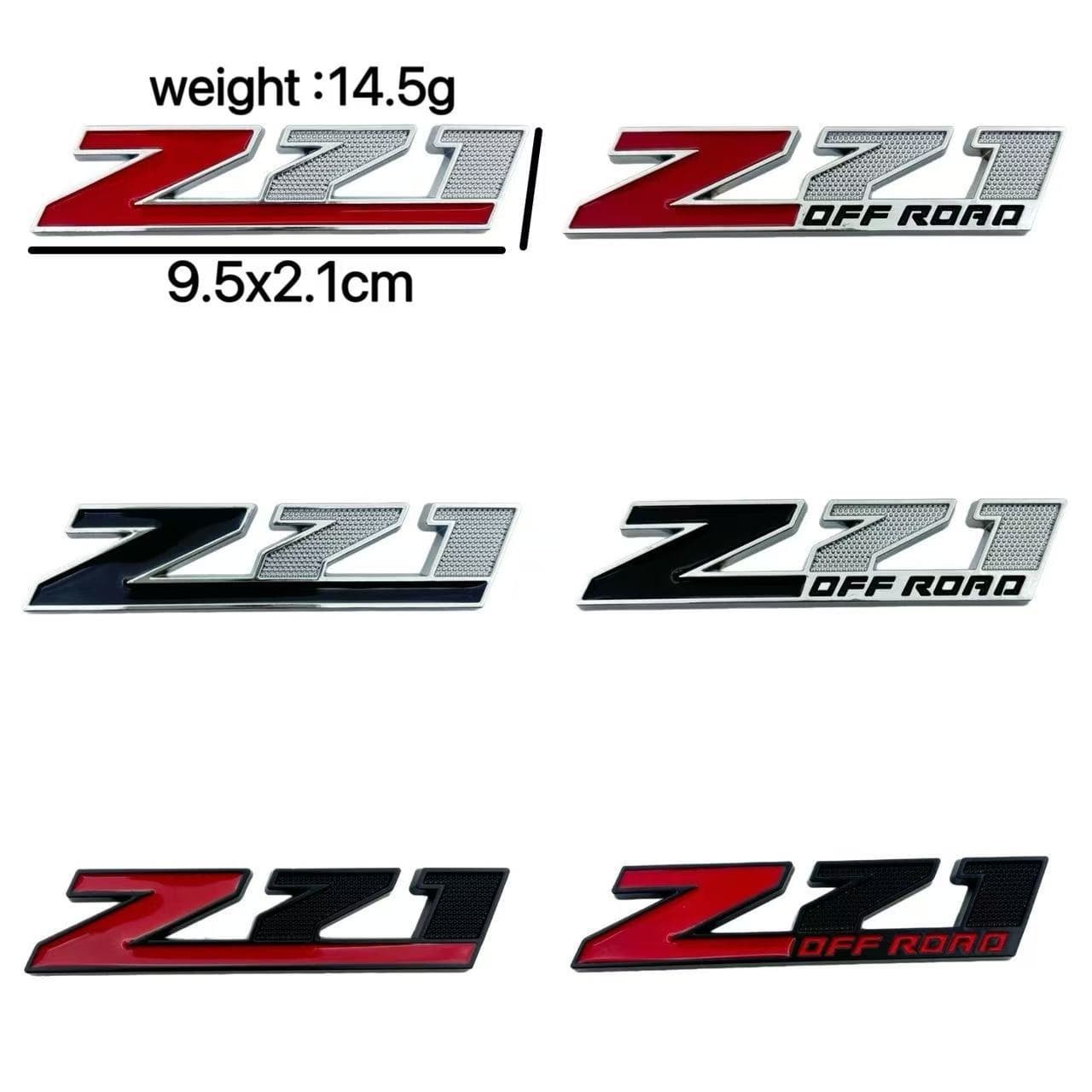For Chevrolet Z71 Decoration Sticker Car Modification Z71 OFF ROAD Personalized 3D Metal Tail Emblem
