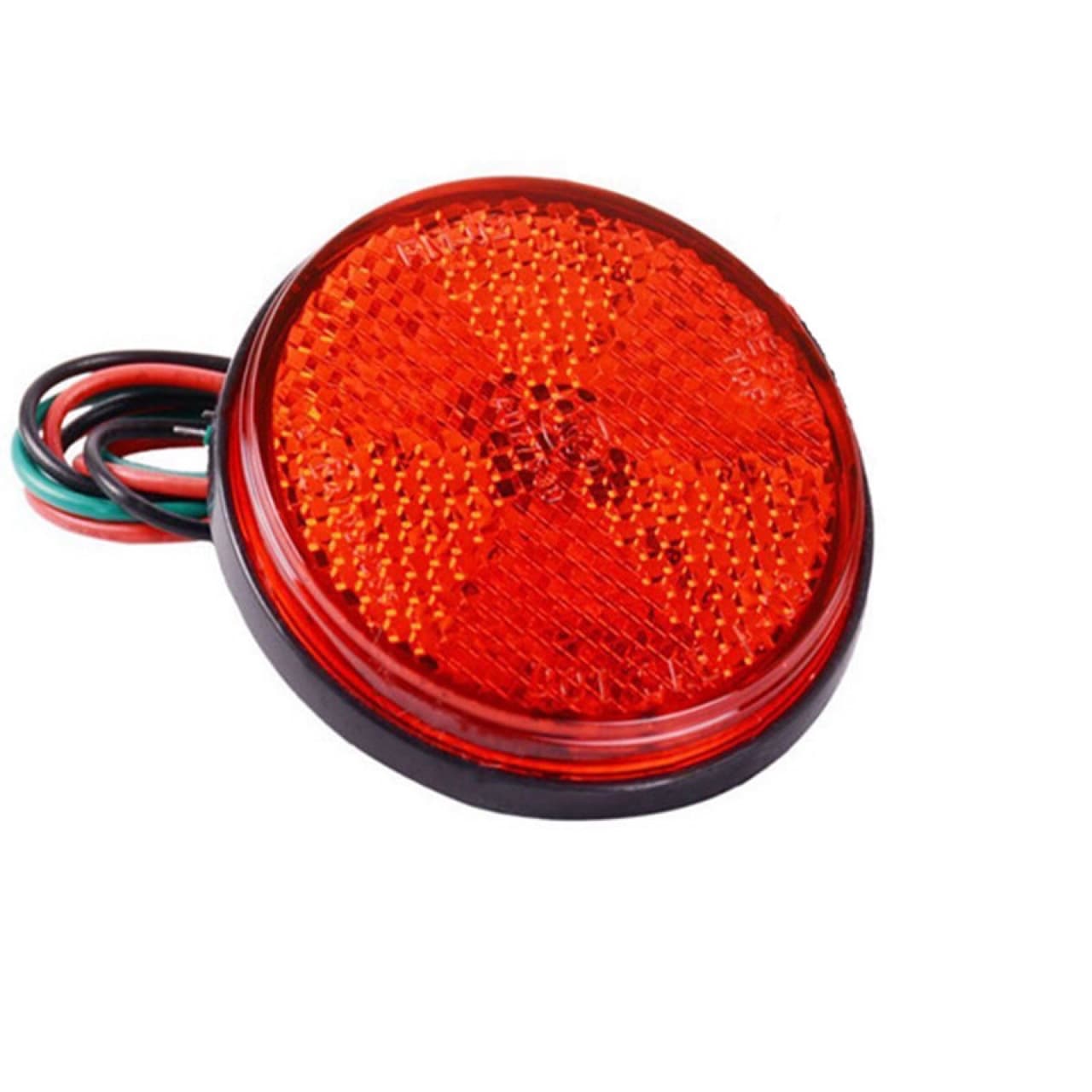 Zhuding Optoelectronics Factory Direct Motorcycle Tail Light Warning Light LED Dual Color Police Car Style Flashing Red Blue 24V
