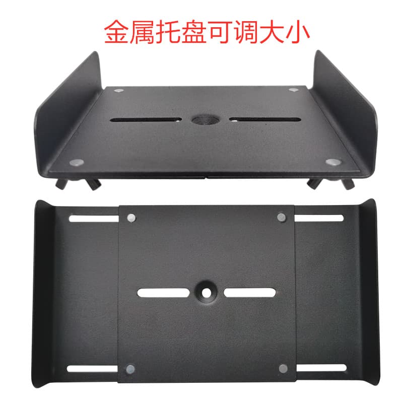 Speaker Stand Tray with Adjustable Metal Size, 360° Horizontal Rotation for Surround Satellite Speakers