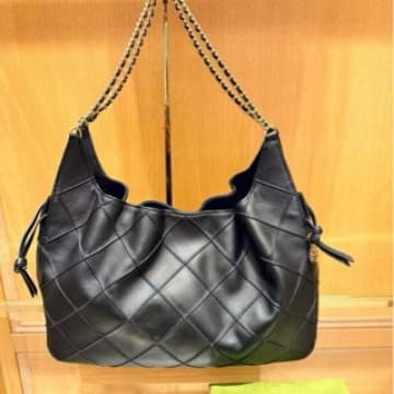 TB Bag Cowhide Small Chanel-Style Hobo Underarm Bag, Hippie Bag, New Fashionable Minimalist Shoulder Bag, Mom Bag FLEMING