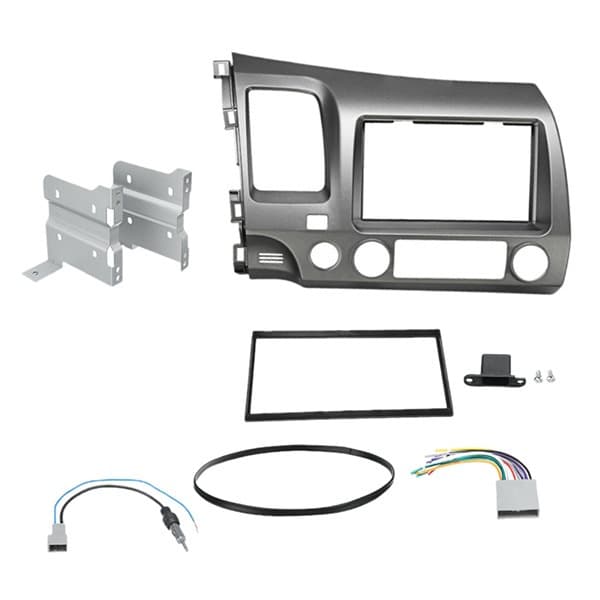 Radio Panel Audio Modification Bracket with Auto AC for Honda Civic 2006-2011