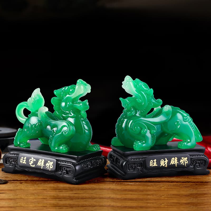 Pixiu Ornament for Entrance Home Decor, Housewarming or Opening Gift, Living Room, Office, TV Cabinet, or Bar Top