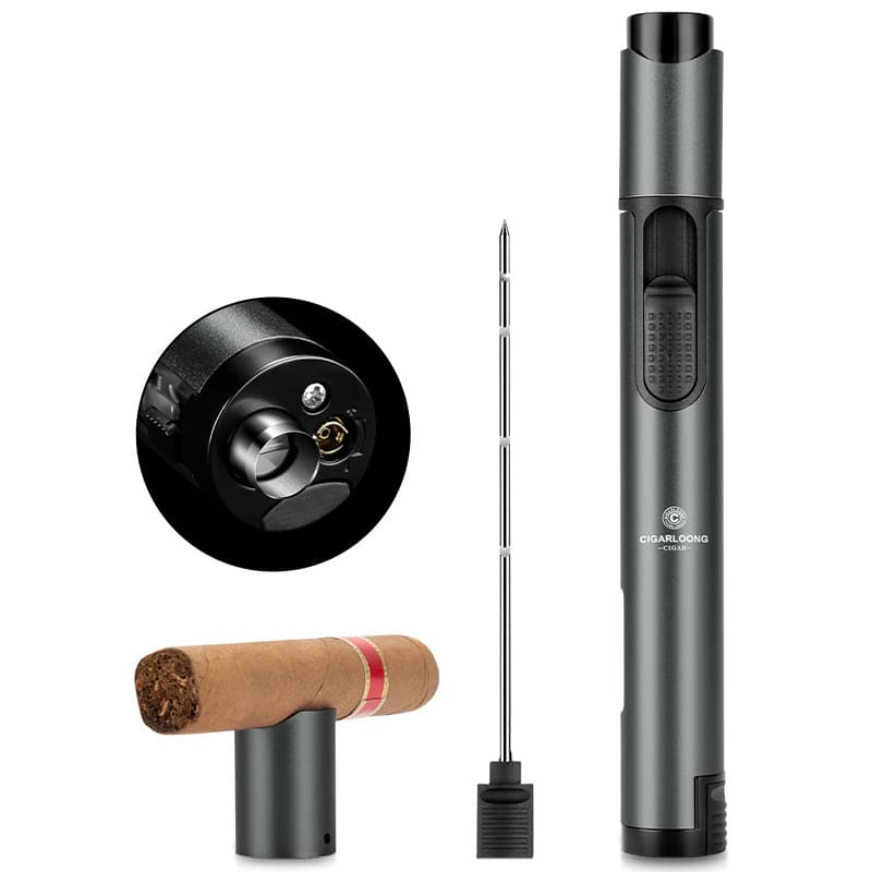 CIGARLOONG cigar lighter high-power inflatable lighter with built-in cigar needle holder
