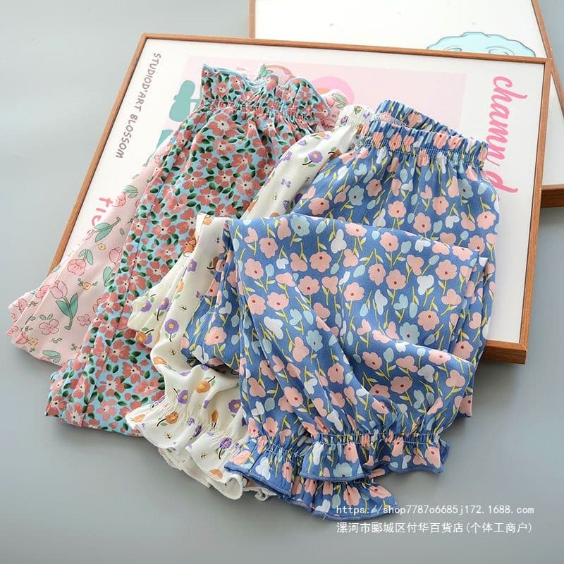 Mosquito-Proof Pants Girls Summer Thin 2026 New Summer Children's Pants Baby Girls Summer Long Pants